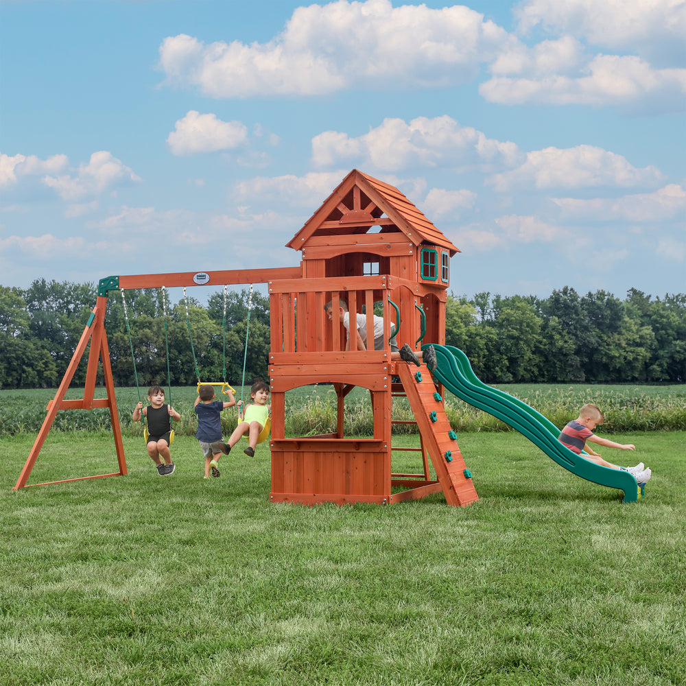 Atlantis Backyard Discovery cedar playset