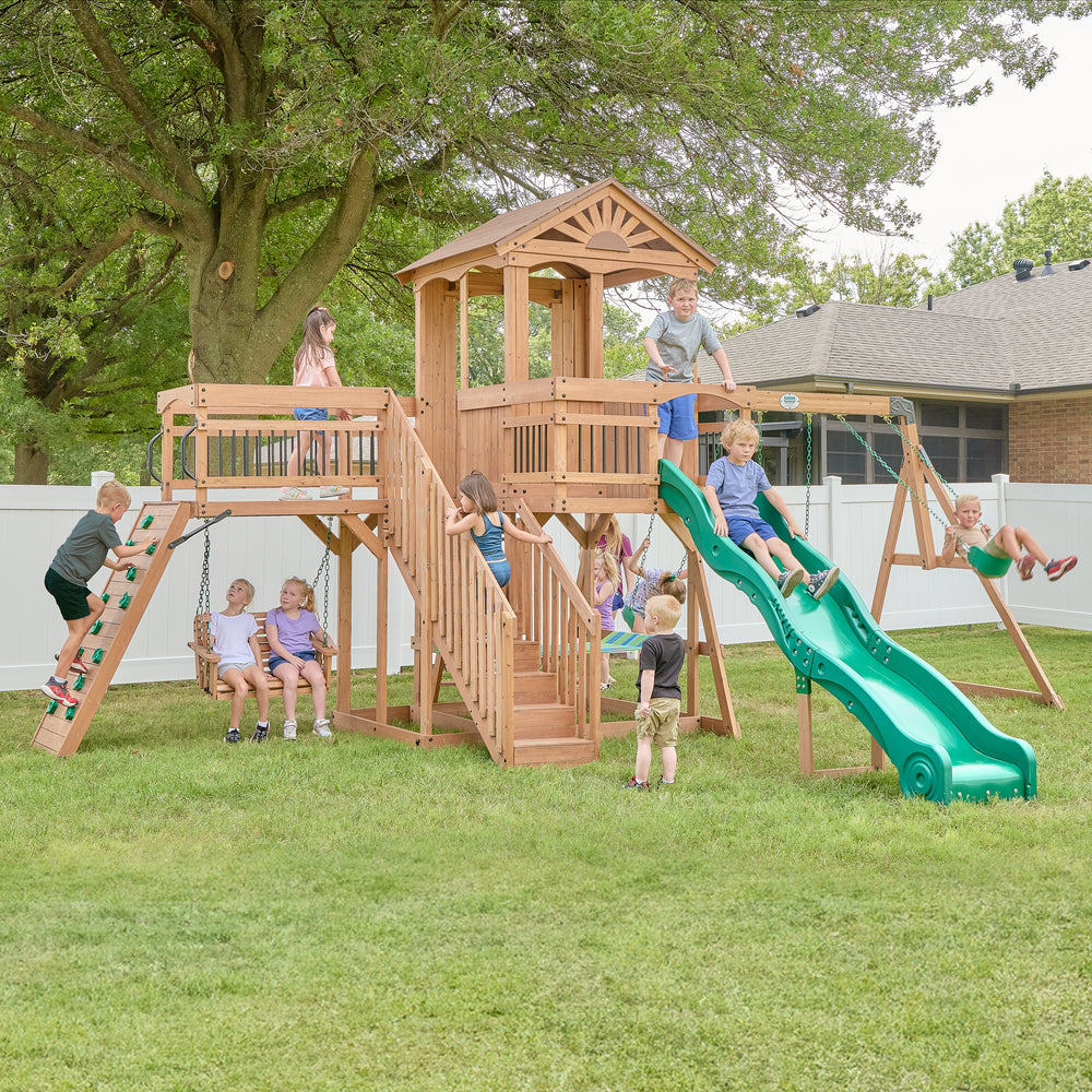 Caribbean Backyard Discovery cedar playset