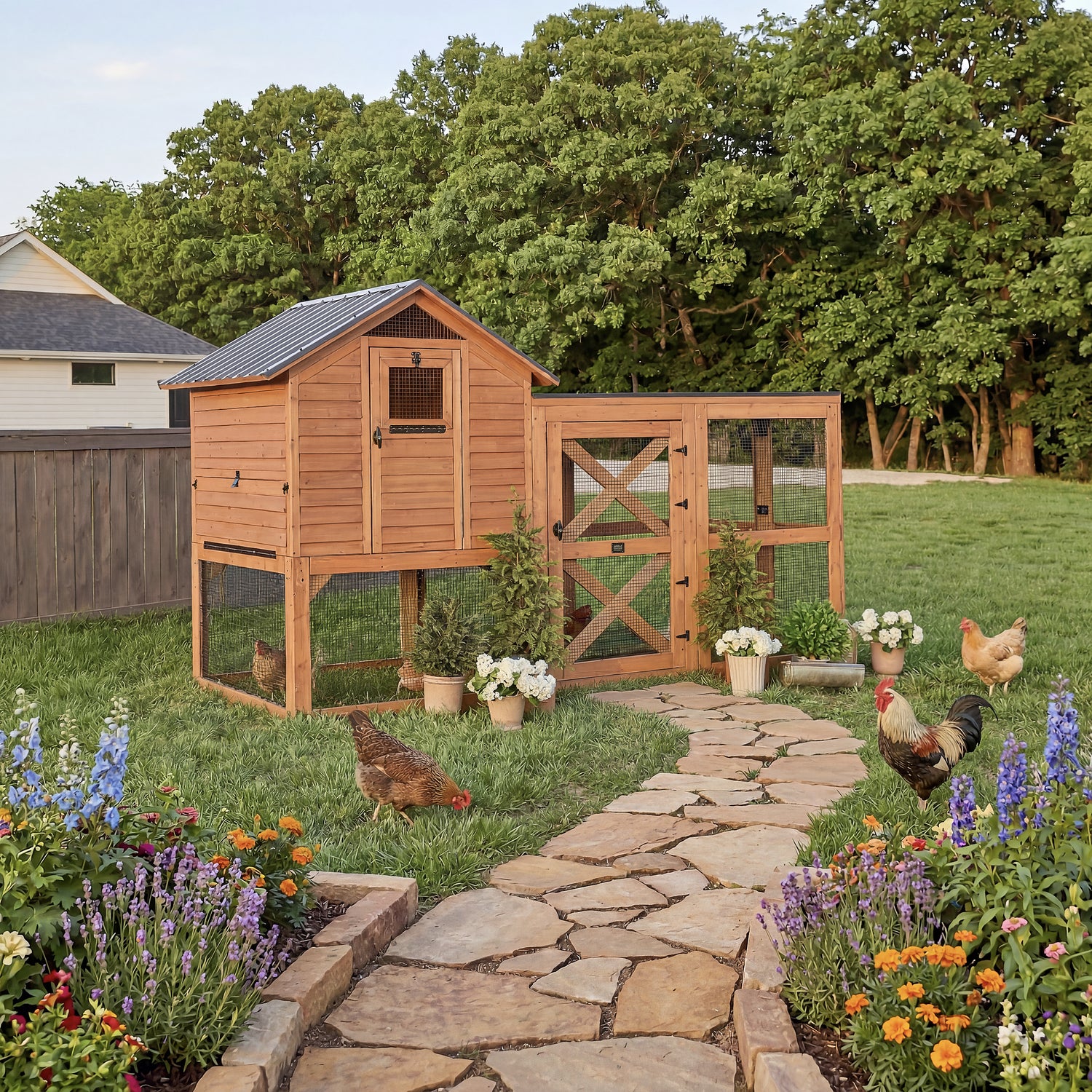 Rustic Roots Chicken Coop — Backyard Discovery cedar enclosures