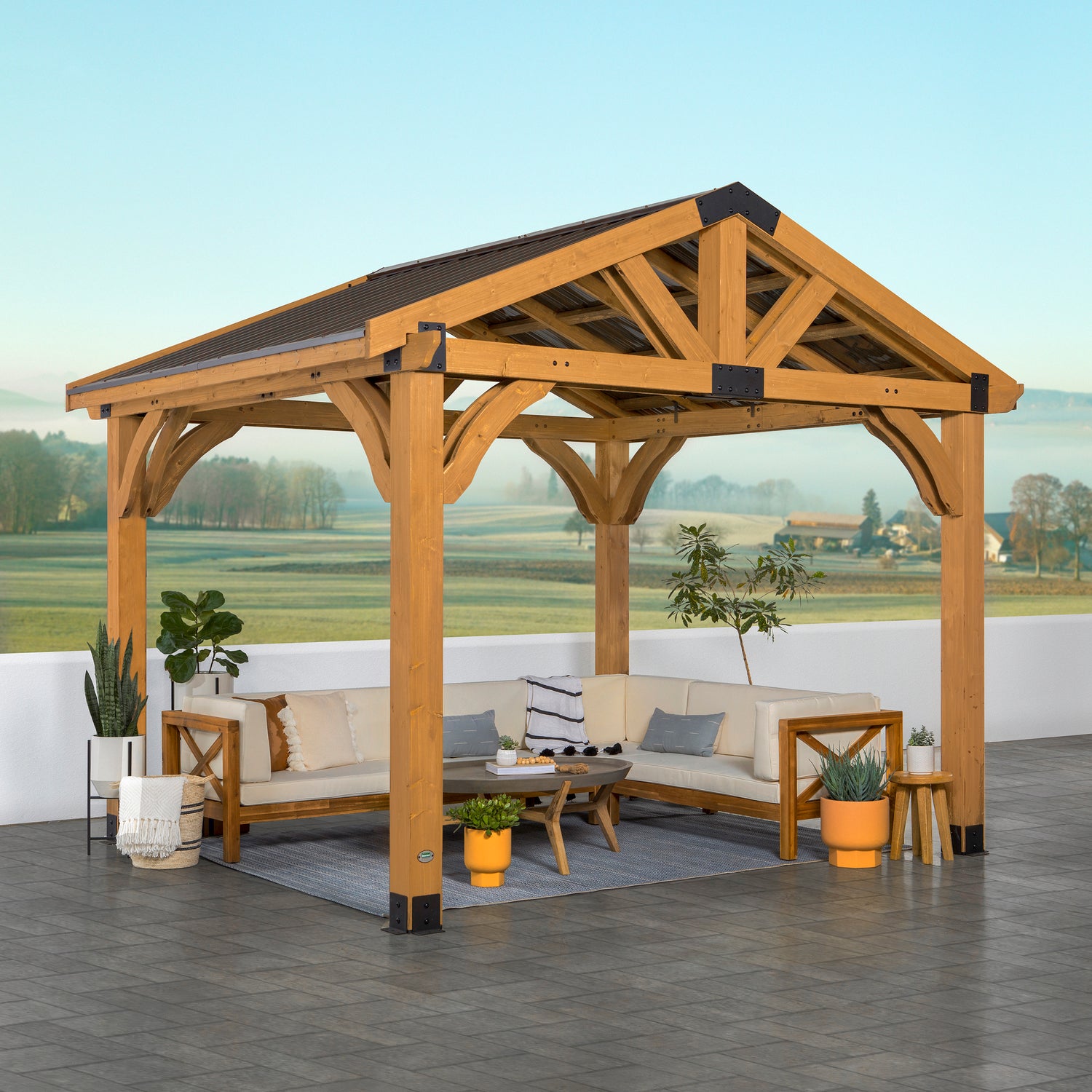 12x10 Arlington Gazebo — Backyard Discovery cedar gazebos