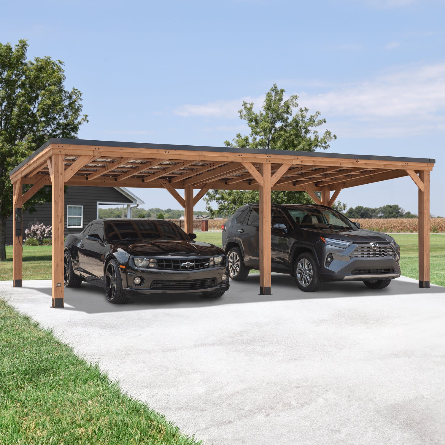 24x12 Arcadia Gazebo — Backyard Discovery cedar gazebos