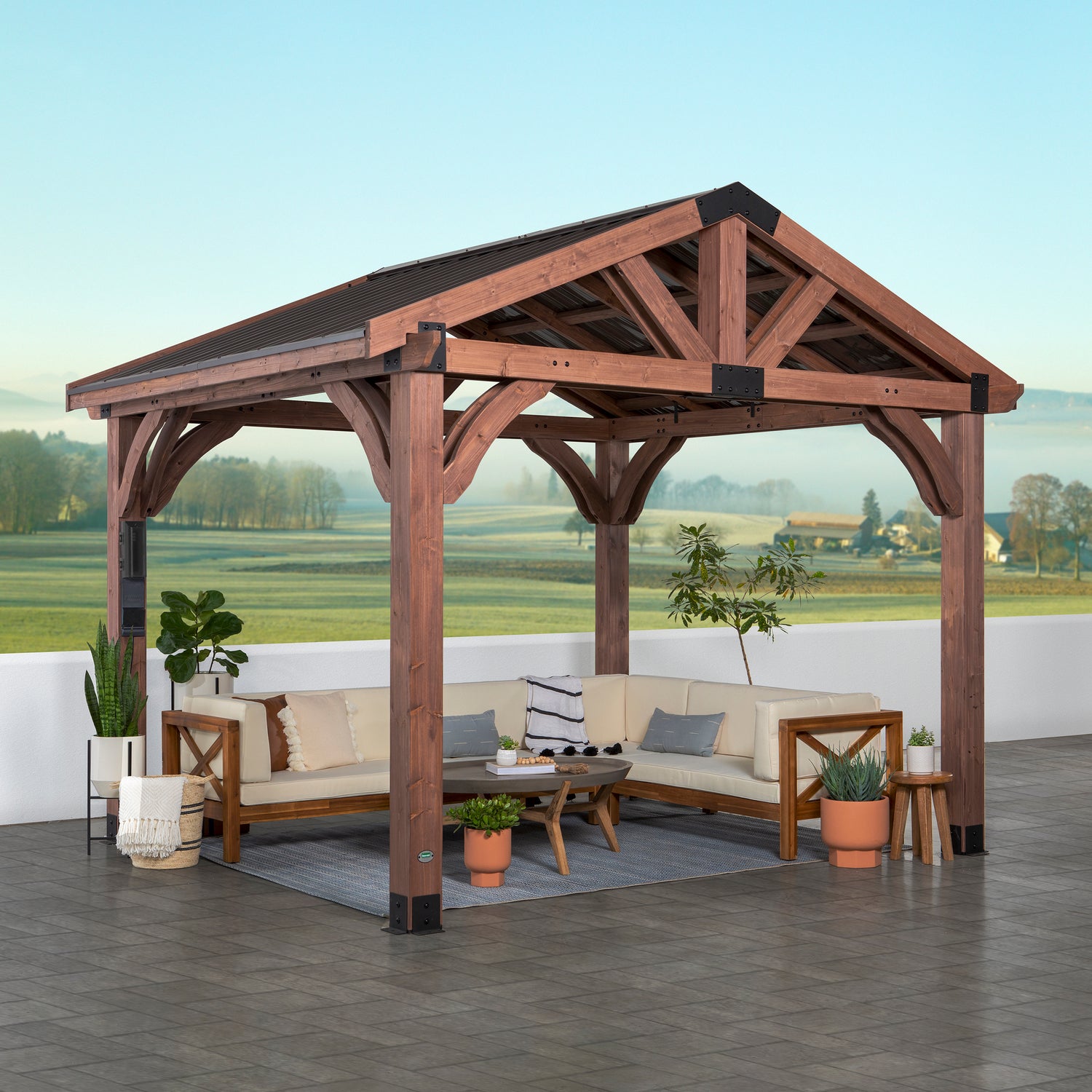 12x10 Gazebo — Backyard Discovery cedar gazebos