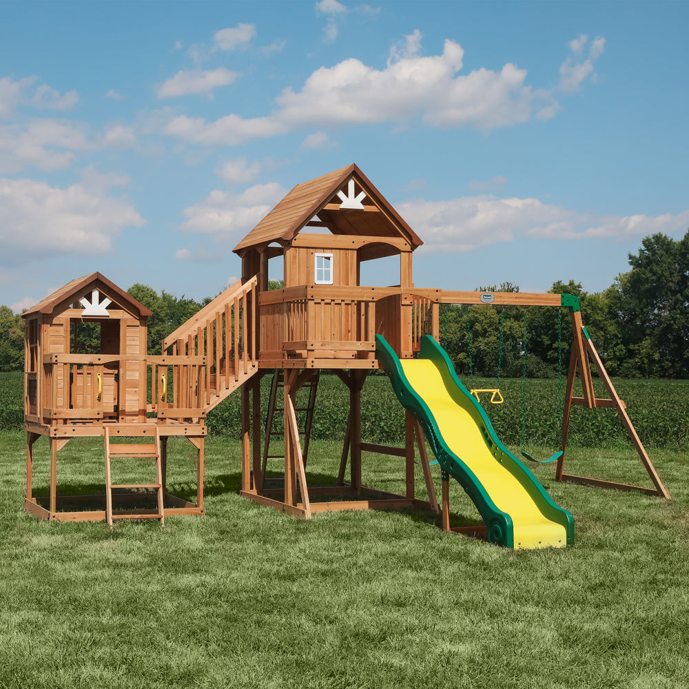 Malibu Backyard Discovery cedar playset