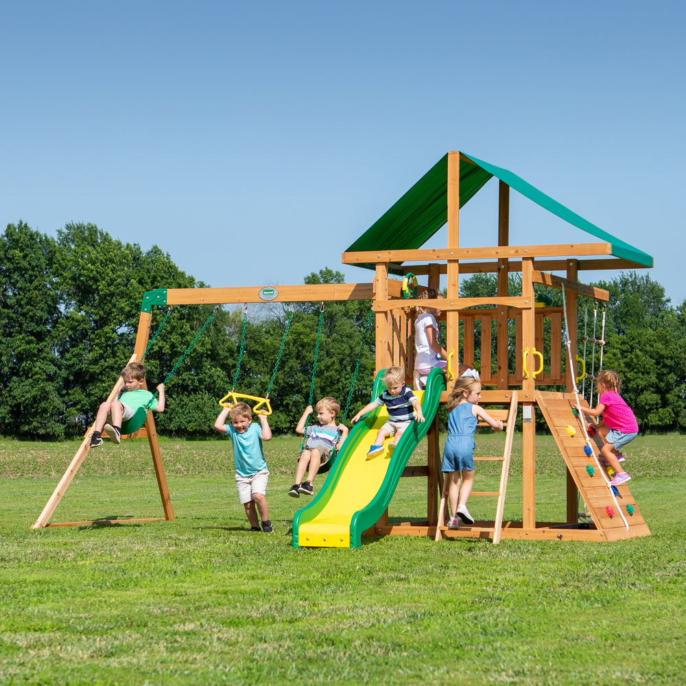 Mount McKinley Backyard Discovery cedar playset