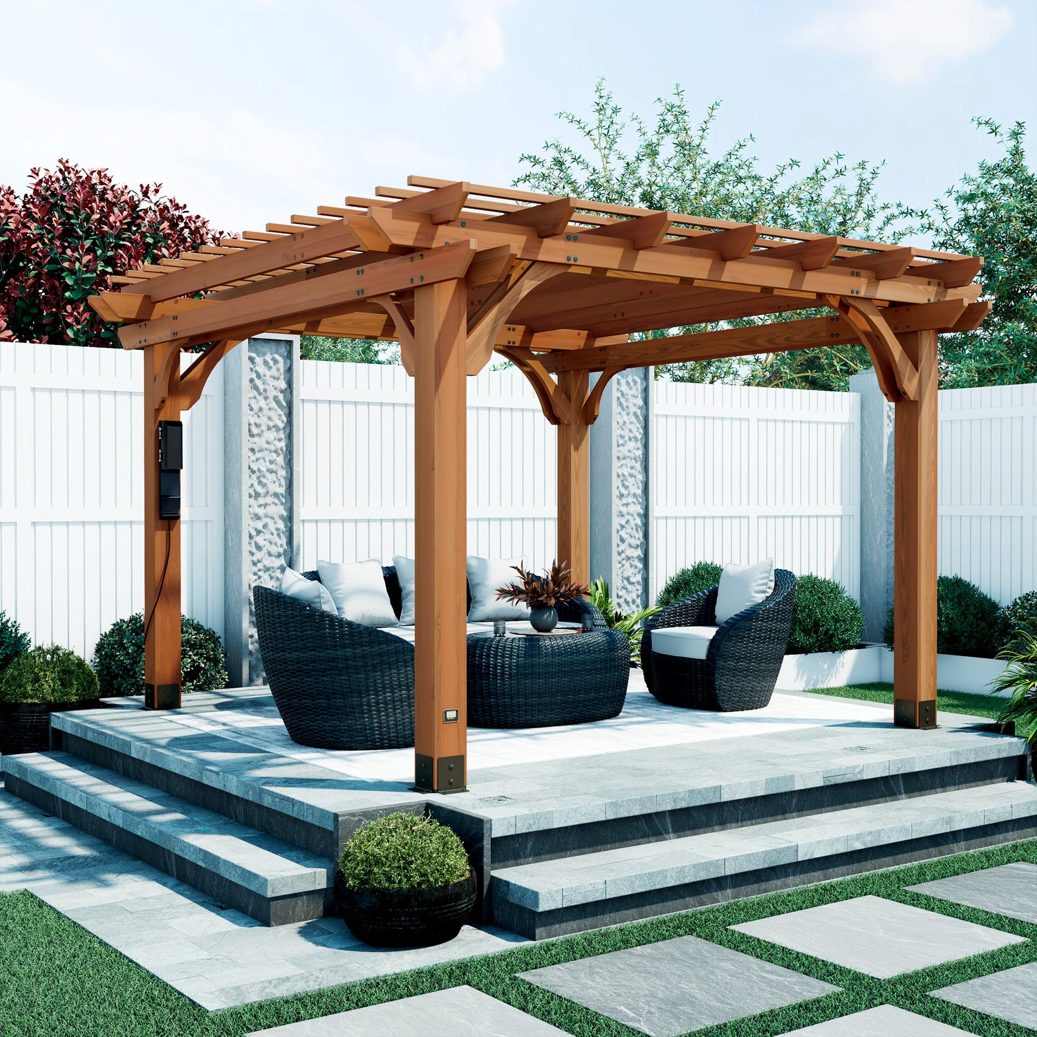 12x12 Beaumont Pergola — Backyard Discovery cedar pergolas