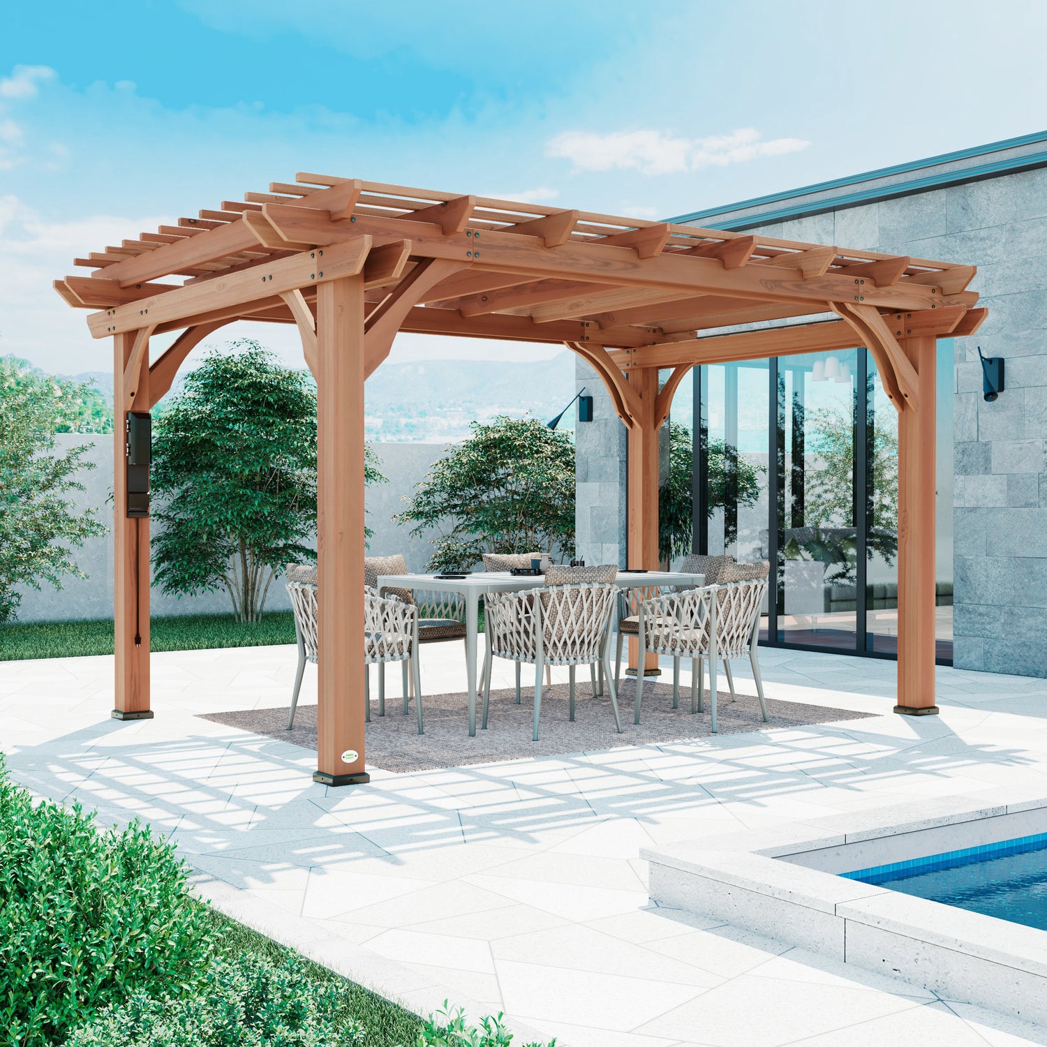 14x10 Beaumont Pergola — Backyard Discovery cedar pergolas