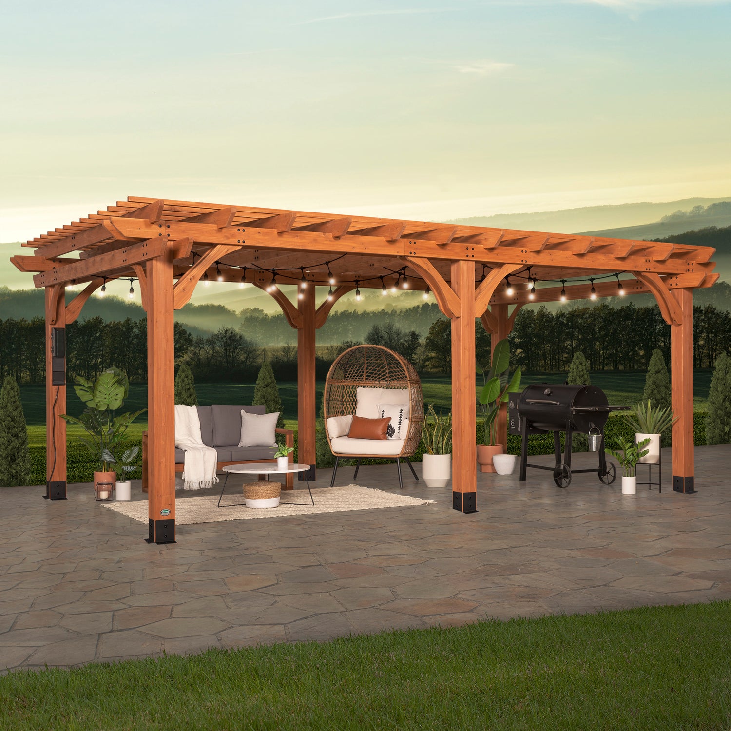 20x12 Beaumont Pergola — Backyard Discovery cedar pergolas