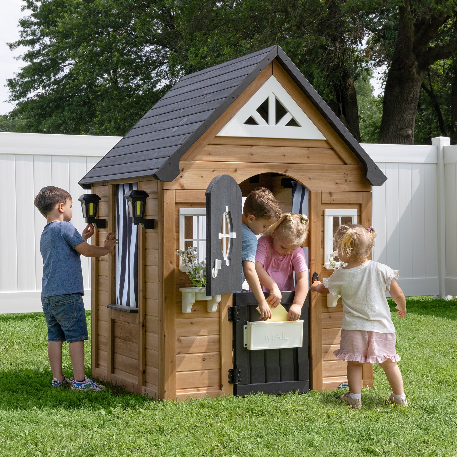 Mystic Playhouse — Backyard Discovery cedar playhouses