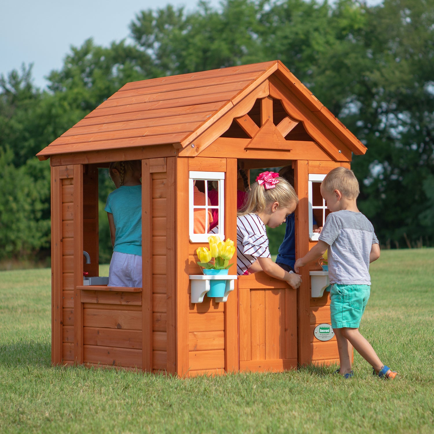 Timberlake Playhouse — Backyard Discovery cedar playhouses