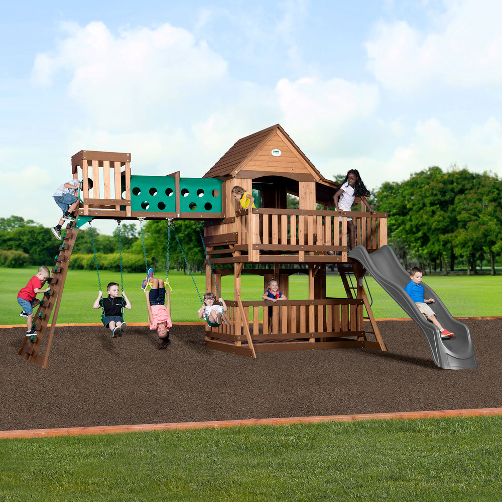 Woodridge Elite Backyard Discovery cedar playset